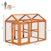 PawHut Hühnerstall aus Holz, Hühnerkäfig, Netzgehege, 140 x Produktbild-Vorschau 3