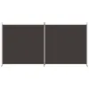 vidaXL 2-tlg. Paravent Braun 348x180 cm Stoff -  Raumteiler Produktbild-Vorschau 4