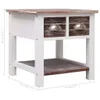 The Living Store Beistelltisch Braun 40x40x40 cm Paulownia Produktbild-Vorschau 8