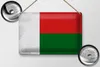 Blechschild Flagge Madagaskar 30x20cm Madagascar Vintage Produktbild-Vorschau 2