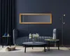 A living room scene with a sofa, coffee table, and a mirror. Produktbild-Vorschau