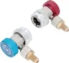 Two refrigerant adapters, one blue and one red, are shown against a white background. Produktbild-Vorschau