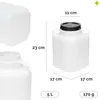 Garronda Tonneau en plastique 5L Tonneau carré sans BPA et Voir les images du produit 3