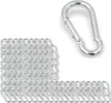 100x Feuerwehr Karabinerhaken 50x5 mm | Schnapphaken Produktbild-Vorschau 1