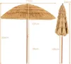 COSTWAY 200cm Sonnenschirm Reisstroh Strandschirm neigbar Produktbild-Vorschau 7