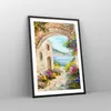 Gerahmtes Poster - Schwarzer Rahmen - Haus Santorini Blumen Produktbild-Vorschau 8