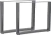 Two gray metal table legs are shown against a white background. Anteprima dell’immagine prodotto