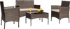 Maceira Terrassenmöbel Polyrattan 4-Sitzer Lounge-Set Produktbild-Vorschau 1