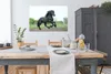 MuchoWow® Poster Pferd - Schwarz - Natur 120x90 cm - Produktbild-Vorschau 4