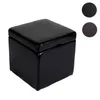 Tabouret Tabouret de rangement Onex, avec couvercle, cuir + Voir les images du produit 8