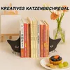 Katze Buchstützen Metall,Kreativität Katze Bücherstütze, Produktbild-Vorschau 7