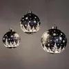 LED Deko Kugel FROSTY WINTERWALD zum aufhängen D. 10cm grau Produktbild-Vorschau 4