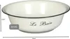A white enamel basin with a black rim, featuring the text 'Le Bain' and dimensions indicated. Produktbild-Vorschau