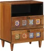 vidaXL Table de chevet marron 50 x 33 x 62 cm en bois Voir les images du produit 1