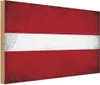 vianmo Holzschild 12x18 cm Lettland Latvia Vintage Flagge Produktbild-Vorschau 1