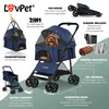 LOVPET® Carrello per cani 2 in 1: passeggino, trasportino e Anteprima dell’immagine prodotto 2