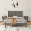 Wand-Kopfteil Grau 141x3x63 cm Massivholz Kiefer Produktbild-Vorschau 3