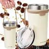 Nerezová termoska 550 ml na kávu a čaj na cesty, bílá Náhled obrázku produktu 8