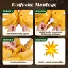 Weihnachtsstern 45cm Beleuchtet Gelb 3D Leuchtstern für Produktbild-Vorschau 1