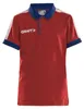 CRAFT Pro Control Poloshirt JR Bright Red/Navy 146/152 Produktbild-Vorschau 1