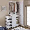 Flieks Armoire d'angle avec porte et 4 tiroirs, armoire Voir les images du produit 1