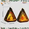 Retro-Weihnachtslaternen mit LED-Kerzen, 2 pcs wetterfest, Produktbild-Vorschau 2