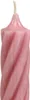 Rustic Stabkerzen by Wenzel, Rosa Twist-Design, 350mm, 28mm Produktbild-Vorschau 4