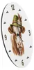 Kuh mit alpenländischem Trachtenhut Wanduhr aus Alu Produktbild-Vorschau 6