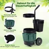 Wózek ogrodowy COSTWAY z 2 kołami, stalowy wózek na Podgląd zdjęcia produktu 7