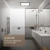 Plafonnier LED salle de bain projections d'eau plat, noir Voir les images du produit 4