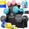 KESSER® Hantel-Set 3 Paar 1-5/12/18kg mit Ständer, Produktbild-Vorschau 1