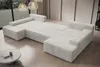 Ecksofa Couch U-Form mit Schlaffunktion, POSO-Stoff Produktbild-Vorschau 5