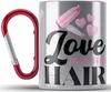 Trendation - Friseurin Edelstahl Tasse Karabiner Geschenk Produktbild-Vorschau 1