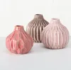 Vase im 3er Set im Shabby Chic Look aus Keramik Blumenvase Produktbild-Vorschau 2