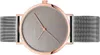 A close-up studio shot of a Bering women's watch with a rose gold case and a gray dial, set against a white background. Náhled obrázku produktu