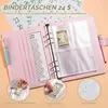 A5-Geld-Organizer(Pink)Geldspar-Ordner,Budget Binder mit Produktbild-Vorschau 2