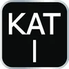 A black square with white text that says 'KAT' and 'I' below it, with a silver border. Produktbild-Vorschau