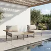 home24 Modulares Loungeset - 3-teilig - Stahl / Olefin Produktbild-Vorschau 2