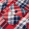 Kinderhemd Karomuster Rot und Marineblau 104 Produktbild-Vorschau 4
