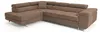 Ecksofa Luca L-Form Braun Velour Schlaffunktion Bettkasten Produktbild-Vorschau 3