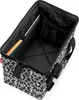 An open tote bag with a leopard print pattern. Produktbild-Vorschau