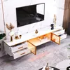 okwish TV-Schrank Fernsehschrank mit goldenen Griffen, Produktbild-Vorschau 5