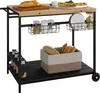 Outsunny Servierwagen Barbecue Trolley Gartenrollwagen mit Produktbild-Vorschau 1
