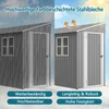 Metalen schuurtjes, 4x10 voet, inclusief vloerplaat, plat Productafbeelding-voorbeeld 5