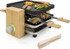 A raclette grill with food cooking on it, set against a white background. Produktbild-Vorschau
