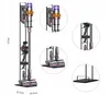 A collage of images showing a vacuum cleaner stand and its accessories. Produktbild-Vorschau