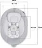 A top-down view of a baby bouncer with dimensions indicated by dashed lines and text. Produktbild-Vorschau