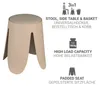 WENKO Badhocker Mod. Comiso Beige matt, belastbar bis 180 Produktbild-Vorschau 3