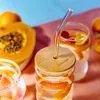 HOMLA BUBBLY SUMMER Glas mit Bambusdeckel und Glasstrohhalm Produktbild-Vorschau 5