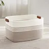 Panier à linge tressé, grande capacité (72 litres), corde Voir les images du produit 1